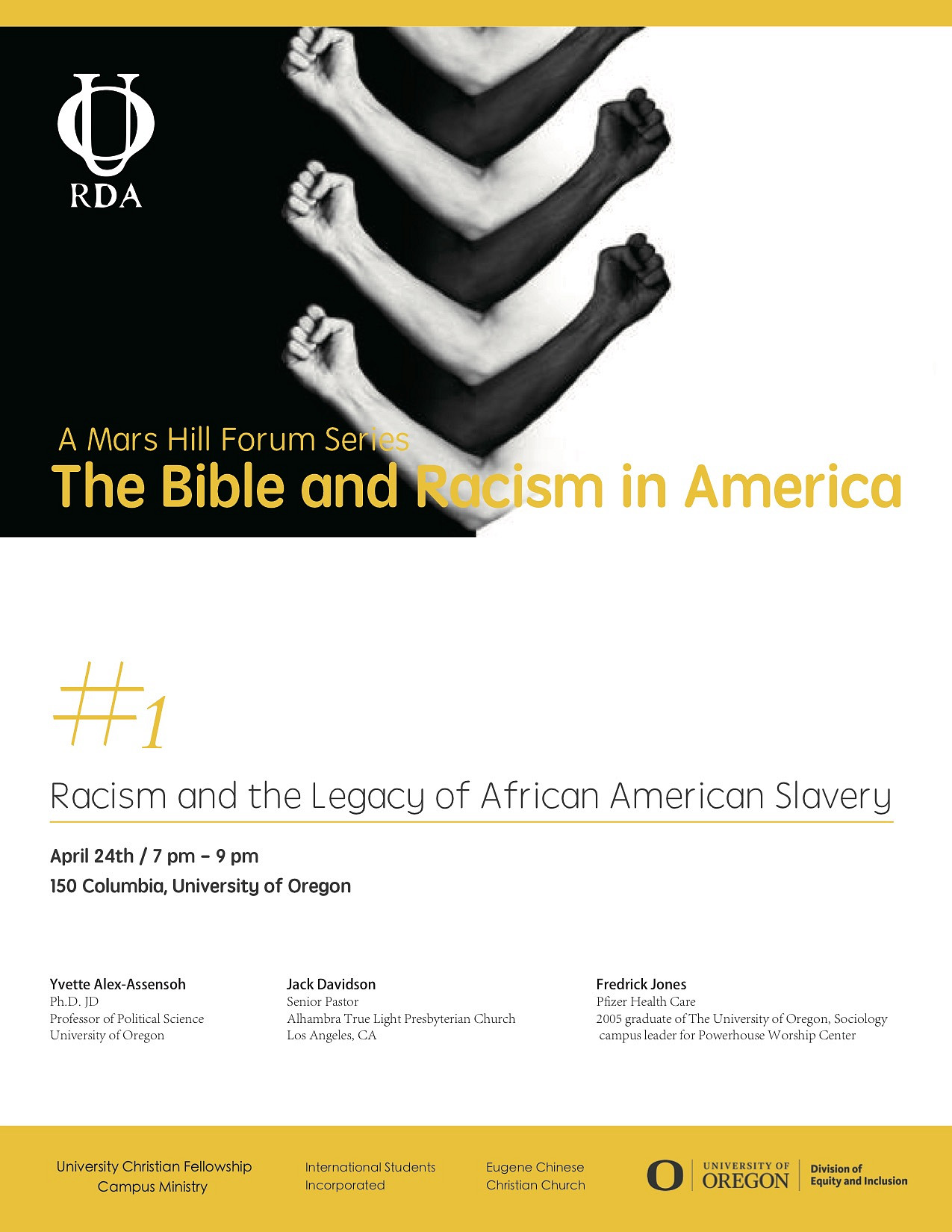 Bible and Racism in America series Legacy of African American Slavery 4/17