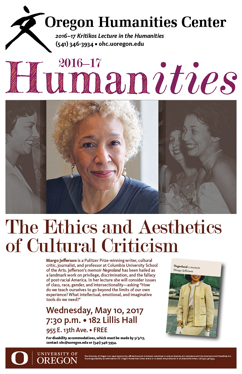 Margo Jefferson The Ethics and Aesthetics of Cultural Criticism