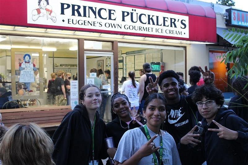 Students visit Prince Puckler's during OYSP Summer Academy