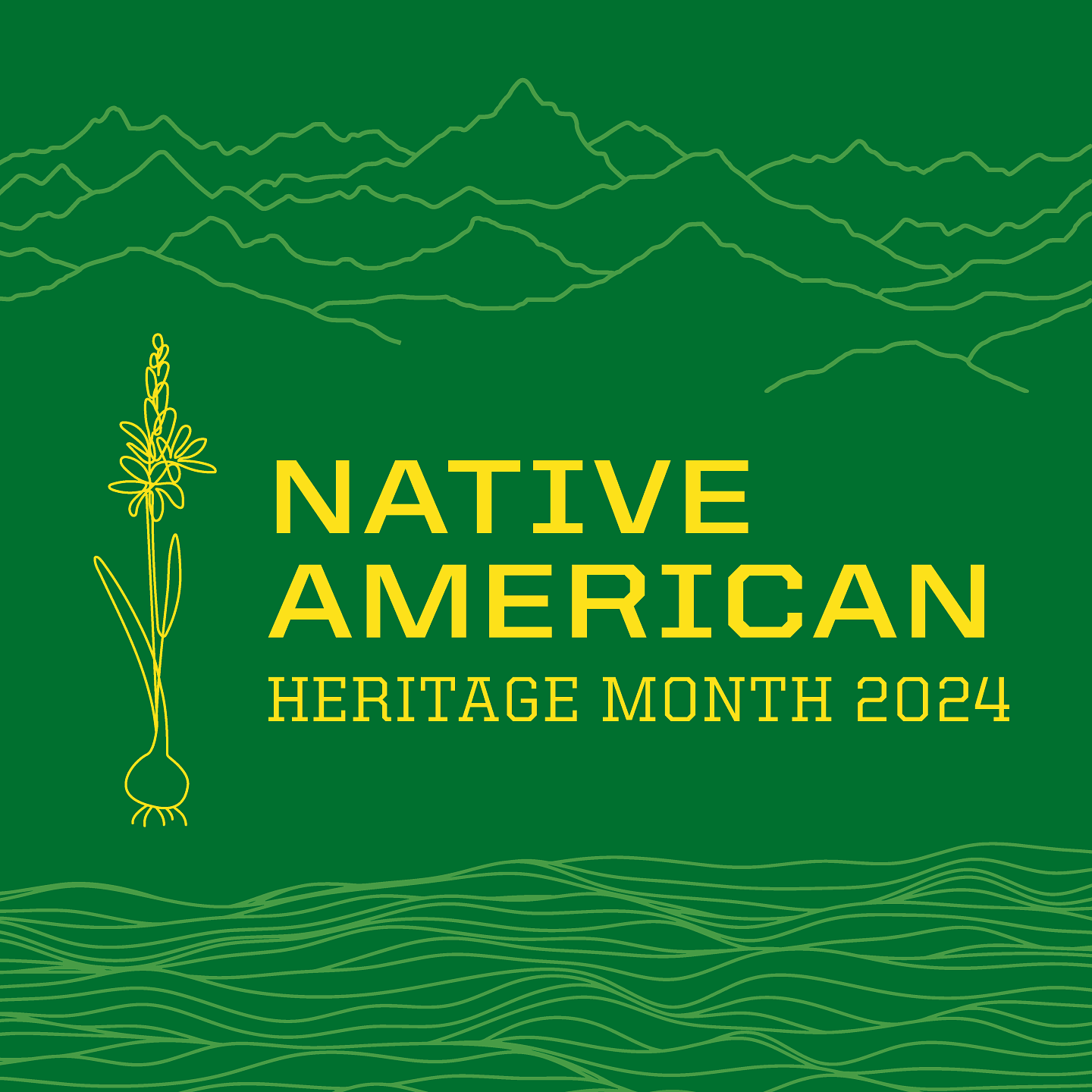 Native American Heritage Month 2024 square banner