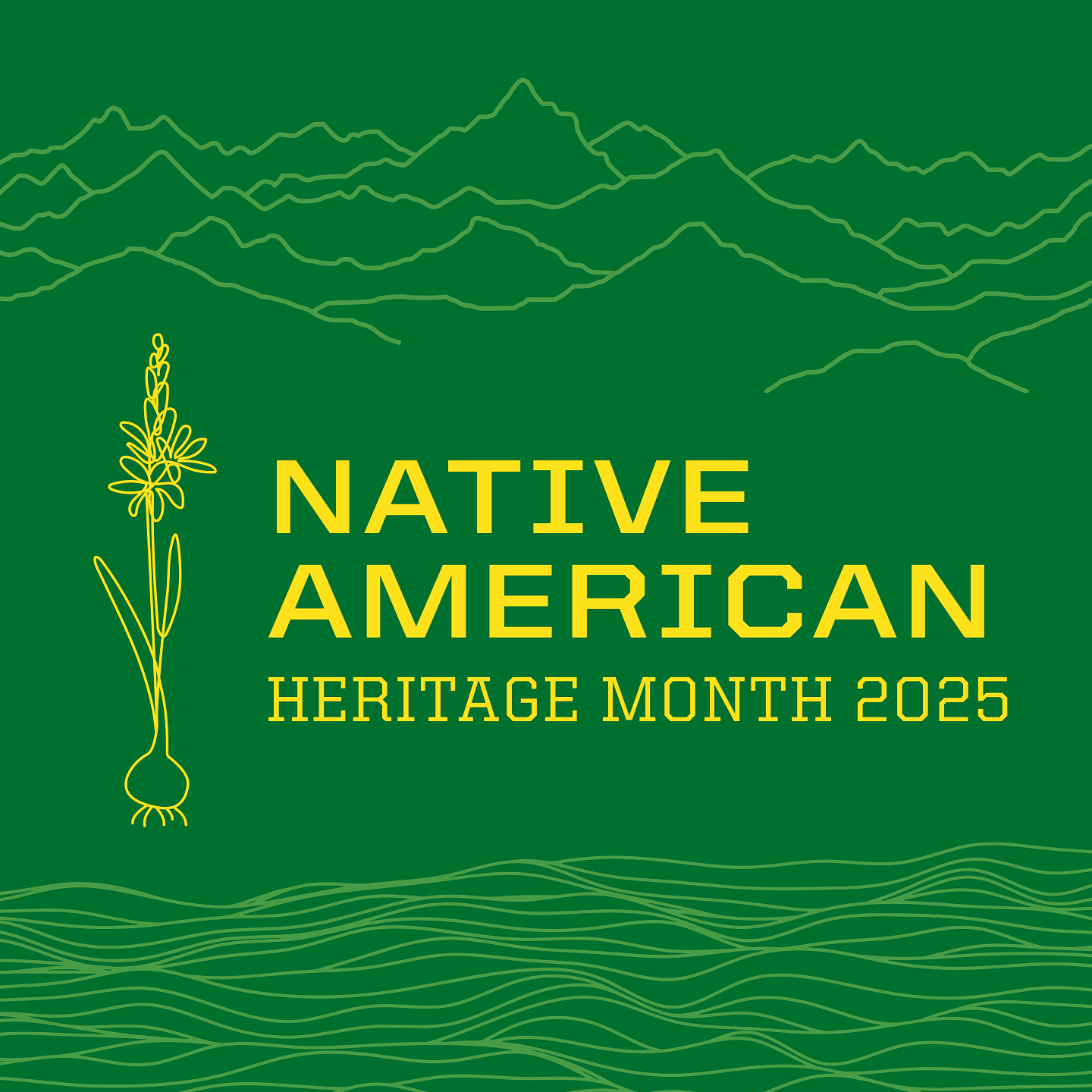 square Native American Heritage Month 2025 banner