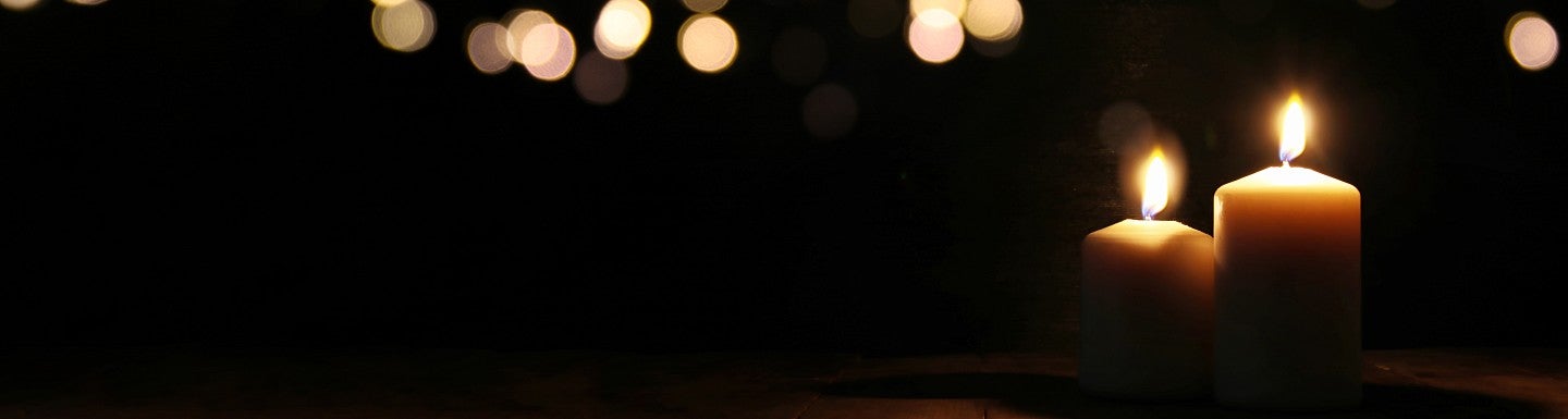 Landscape of candlelights.
