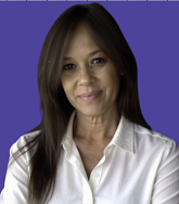 Jennifer Kleskie headshot with a purple background