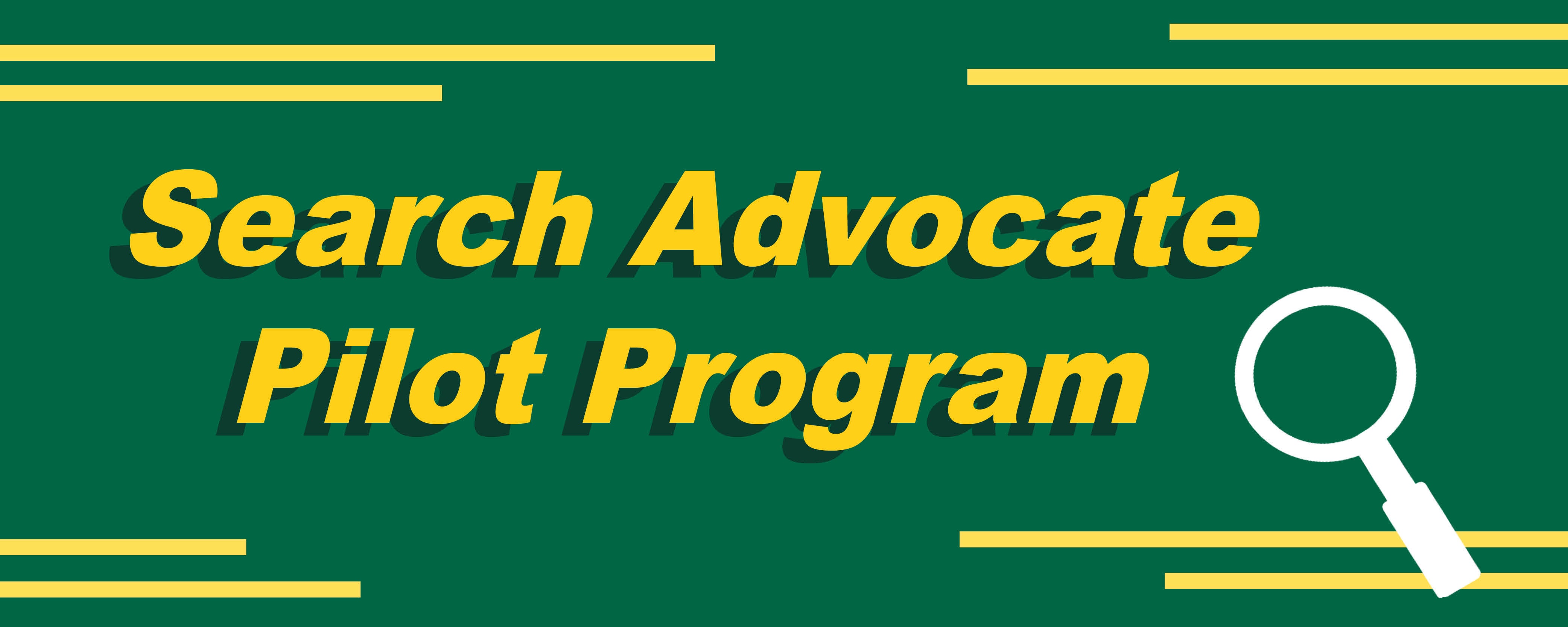Search Advocate Pilot Program Equity and Inclusion