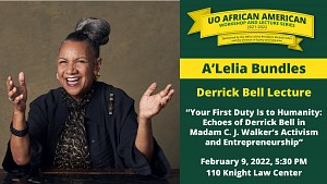 African American Workshop and Lecture Series speaker A'Lelia Bundles