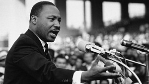 Martin Luther King, Jr. giving a speech