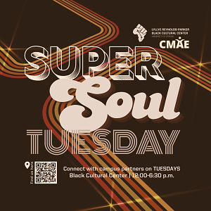 Super Soul Tuesday browns and black swirls background