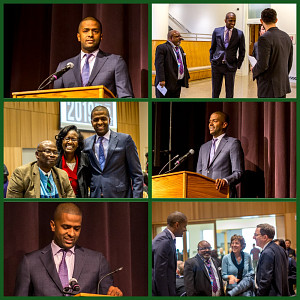 Bakari Sellers 2019 collage from MLK Awards Ceremony and part of African American Workshop Series