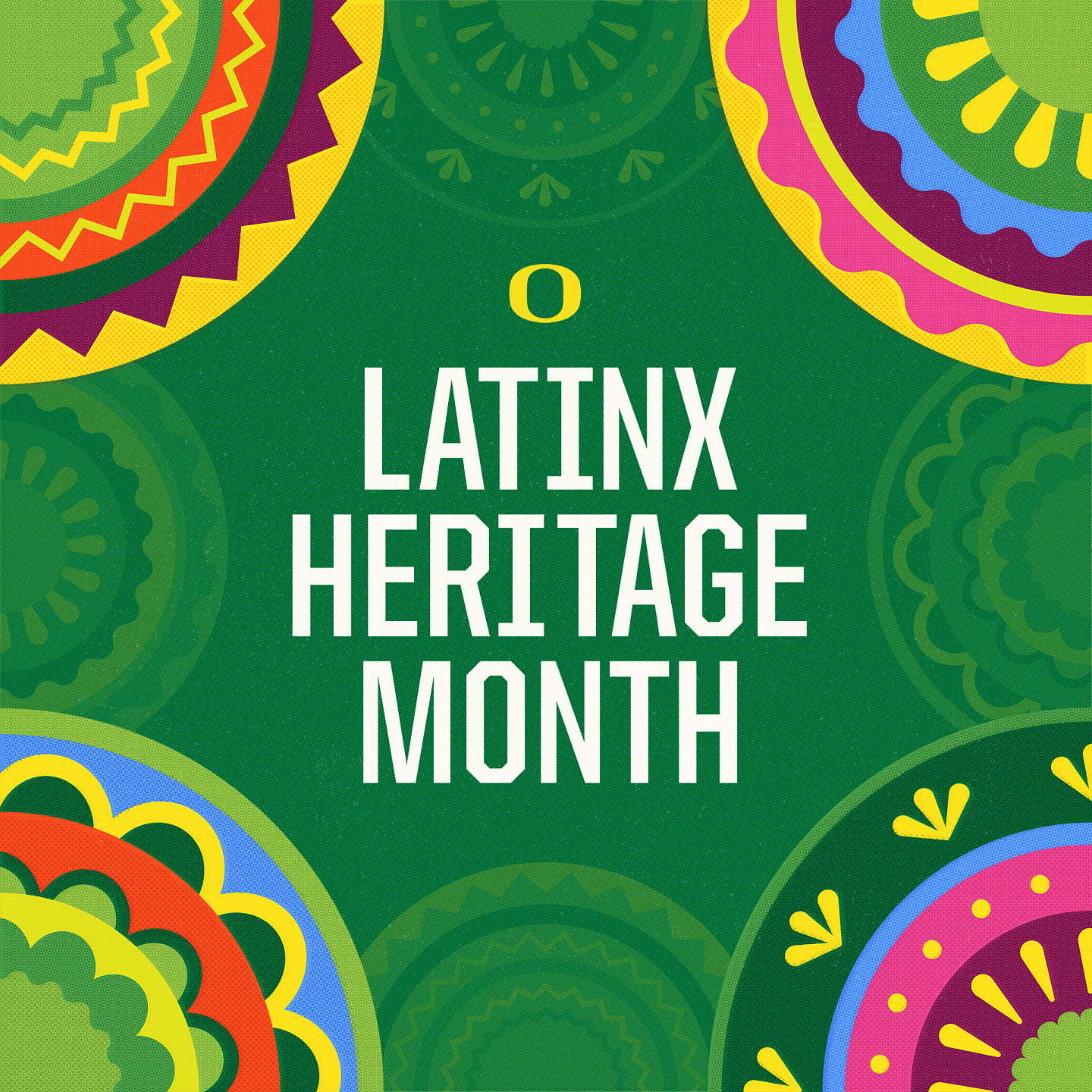 Graphical design announcing Latinx Heritage Month