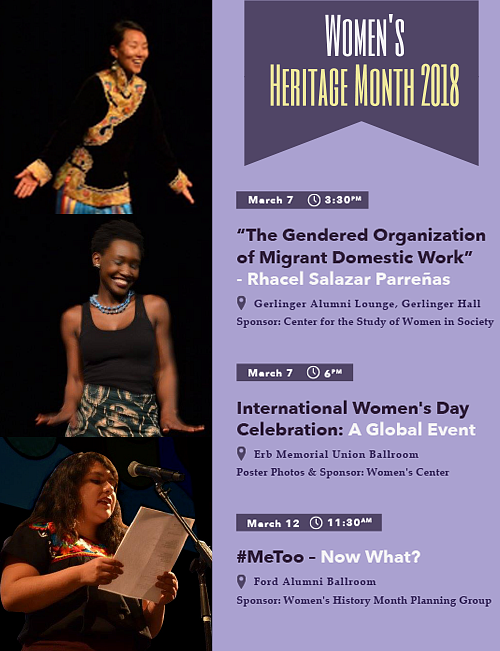 Women's Heritage Month 2018 Women's Heritage Month 2018 Full List of Events