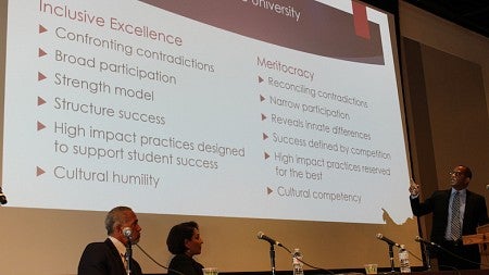 Dante James Presenting at Showcase Oregon Luncheon 2018