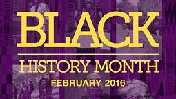 Black History Month 2016 Banner Homepage Black History Month 2016 Banner Homepage