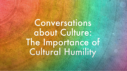 Conversations about Culture on a pastel rainbow background