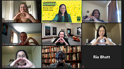 LEI celebration June 2021 on zoom Leadership Enrichment Internship Celebration on Zoom 9 people one in each zoom box