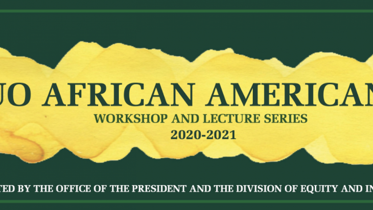 African American Workshop Lecture Series Banner