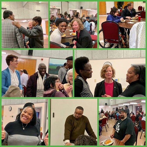 First Friday 2019 First Friday .Collage of photos. November 2019